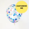 11" Custom Made Confetti Balloons (3 Pack)