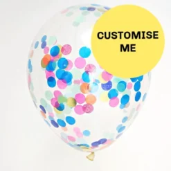 16" Custom Made Confetti Balloons (3 Pack)
