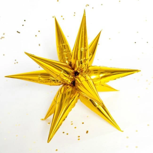 Gold Starburst Balloon (Large 95cm) - Image 3