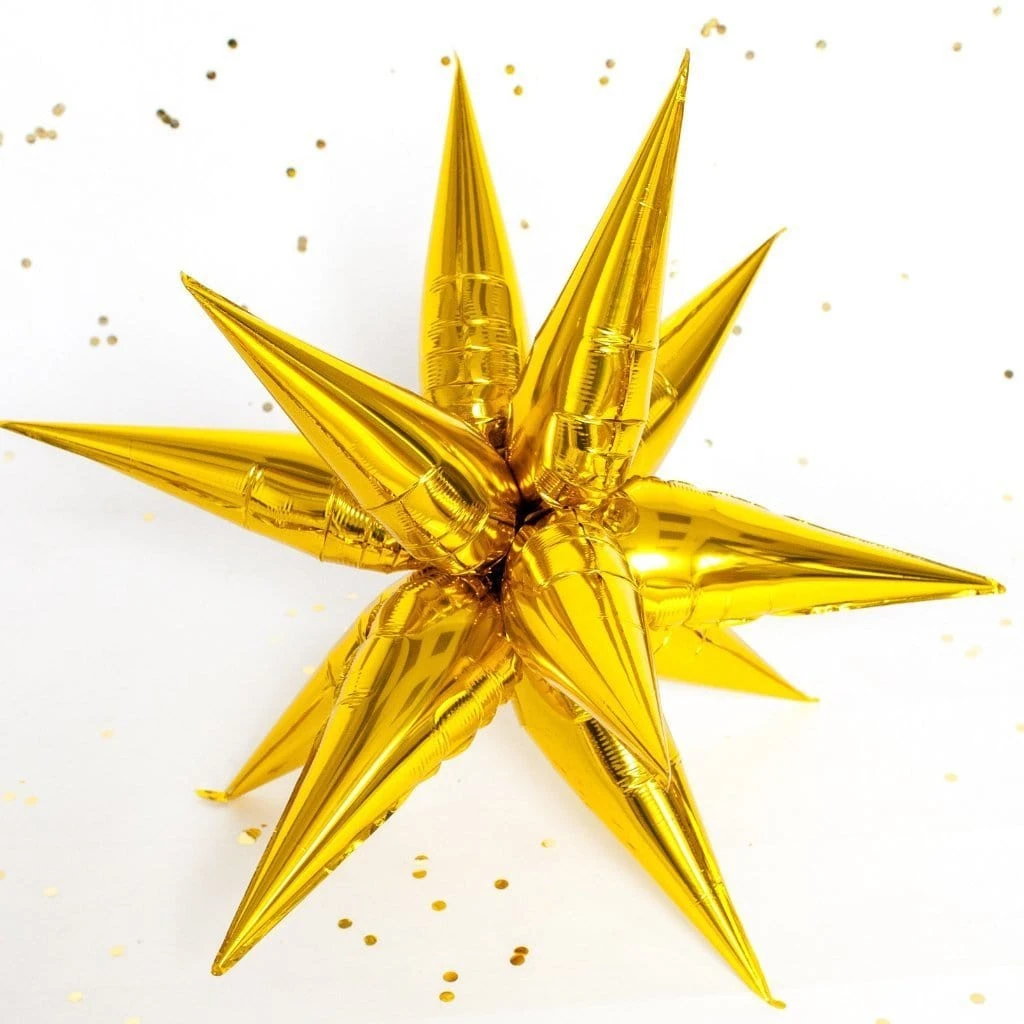 Gold Starburst Balloon (Large 95cm) - Image 4