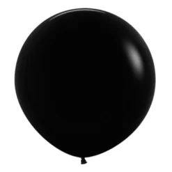 24" Balloon Black