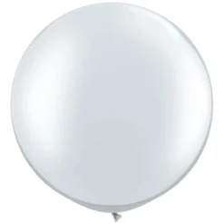 30" Big Round Balloon Silver