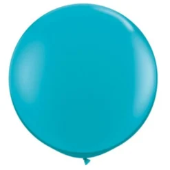 36" Big Round Balloon Teal Blue