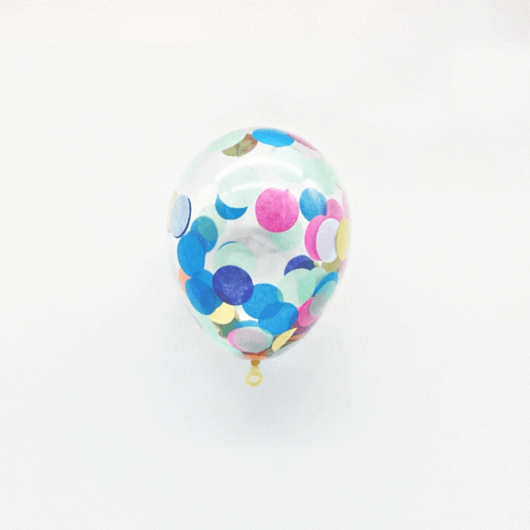 5" Mini Custom Made Confetti Balloons (3 Pack) - Image 2