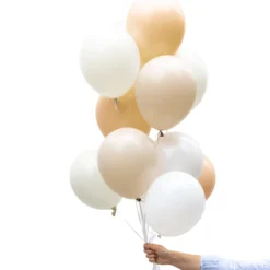 Cotton Cream Balloon Mix (12 Pack)