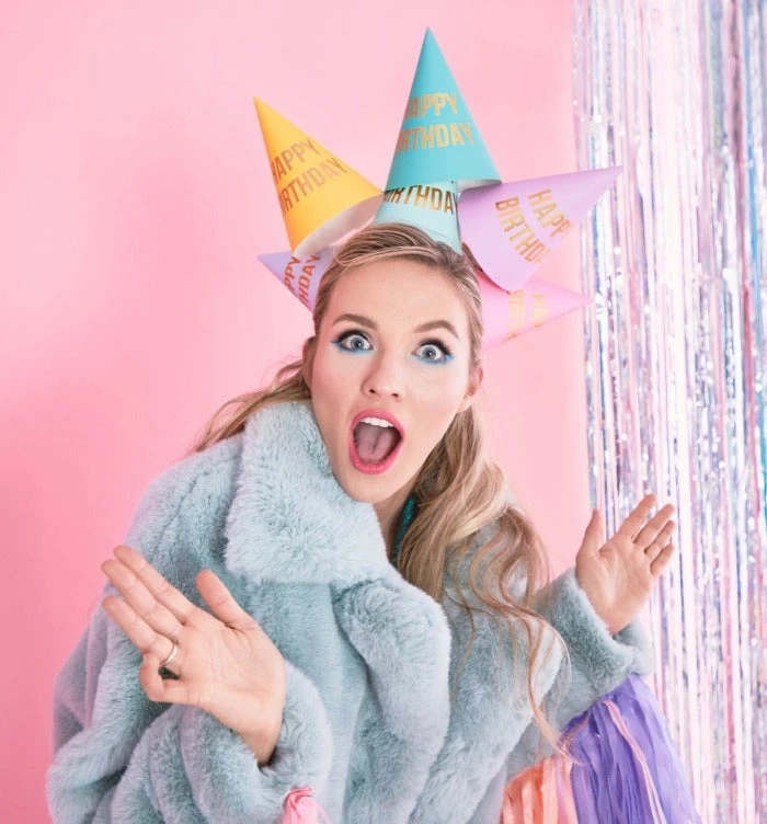 6 Party Hats - Happy Birthday - Image 2