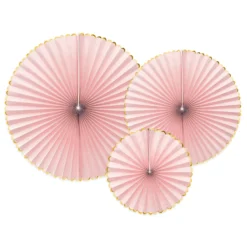 Luxe Fan Rosettes - Blush Pink