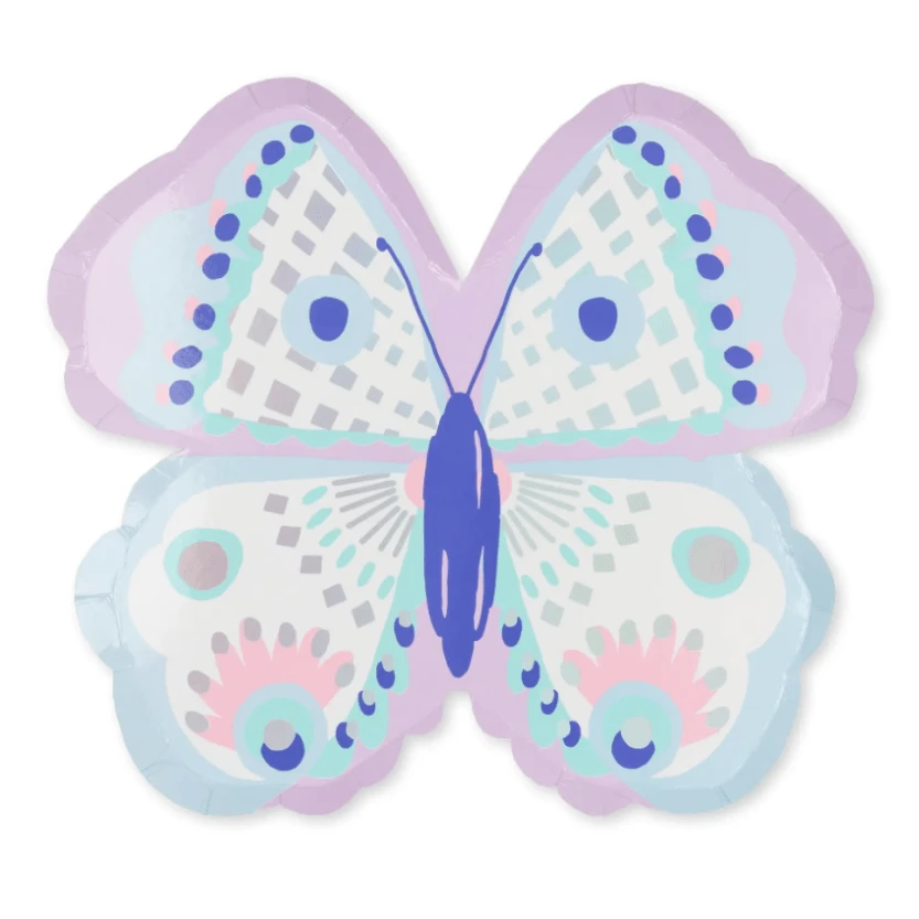 Butterfly Shape Party Plates (8 Pack)