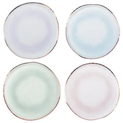 Ginger Ray Pastel Ceramic Glaze Effect Paper Plates (8 Pack)