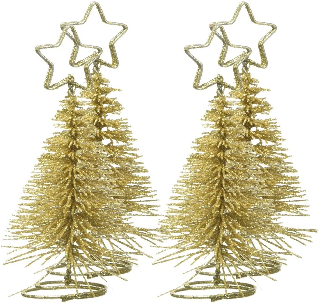 Ginger Ray Place Card Holders - Glitter Christmas Trees - Image 3