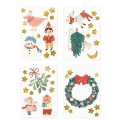 A4 Christmas Window Stickers