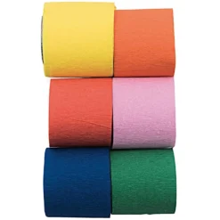 Mini Crepe Paper Streamer Set - Colourful
