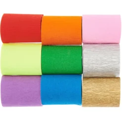 Maxi Paper Streamer Set - Classic Rainbow