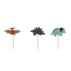 Dinosaur Birthday Candles (3 Pack)