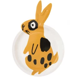 Bunny Rabbit Plates - White (12 Pack)