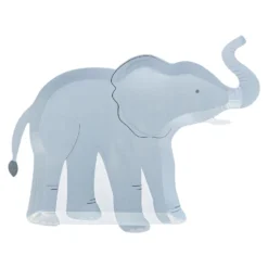 Ginger Ray Elephant Shaped Paper Plates (8 Pack)