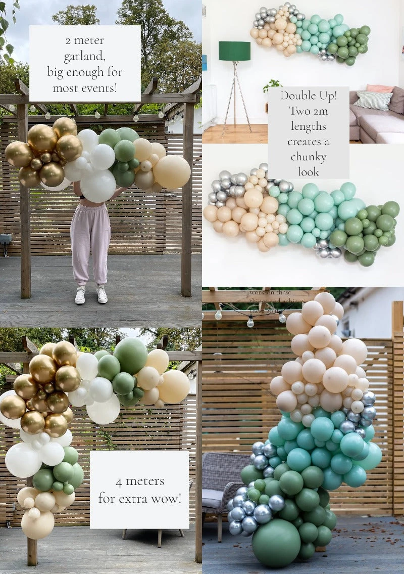 Large Balloon Garland - Cotton Cream - Image 3