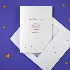 Twinkle Twinkle Card With Enamel Pin