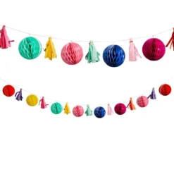 Honeycomb & Tassel Garland 2m