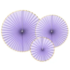Luxe Fan Rosettes - Lilac