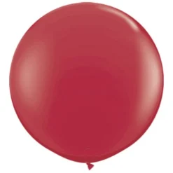 36" Big Round Balloon Maroon