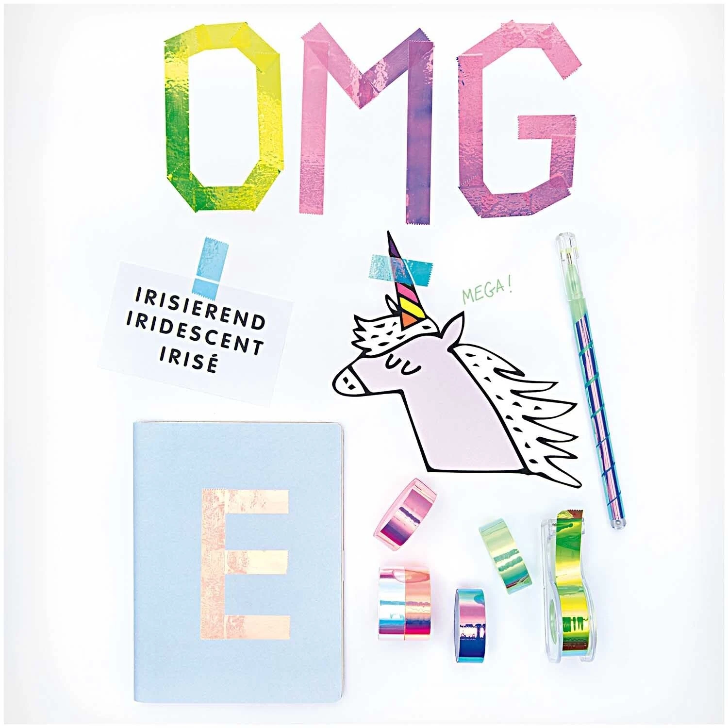 Washi Tape - Mirror Rainbow Pink - Image 2