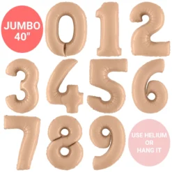 Giant Balloon Numbers - Nude 40"