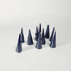 Unique Holographic Cone Party Poppers - Black (10 Pack)