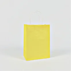 Party Bags WIth Handles - Yellow (6 Pack)