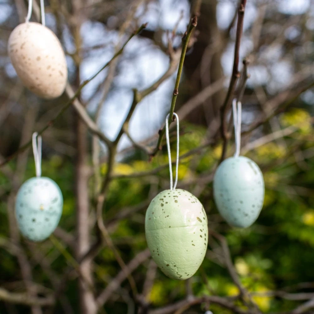 Pastel & Gold Speckled Hanging Eggs - Image 2