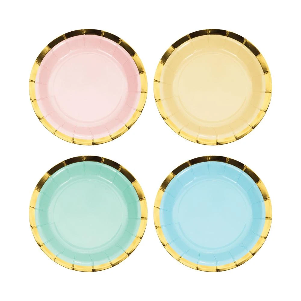Creative Converting Small Pastel Mix Party Plates (8 Pack)