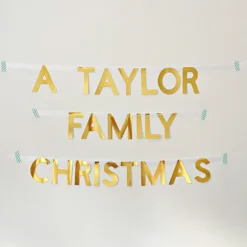 A 'Personalised' Family Christmas Banner