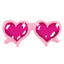 Pink Heart Sunglasses Balloon 36"