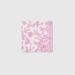 Pink Toile Paper Napkins