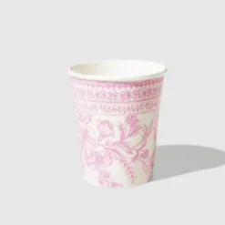 Pink Toile Cups (10 Pack)