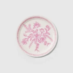 Pink Toile Side Plates (10 Pack)