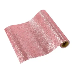 Talking Tables Pink Fabric Glitter Table Runner 1.8m