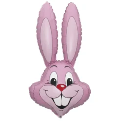 Anagram Bunny Rabbit Head Balloon - Pink