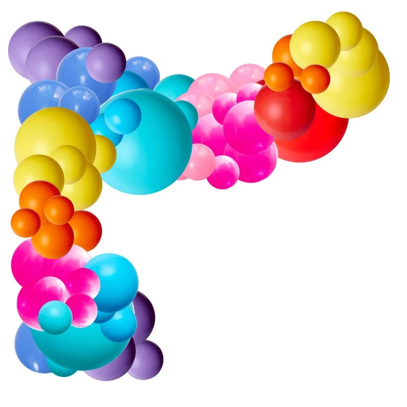 Large Balloon Garland - Rainbow Brights - Image 2