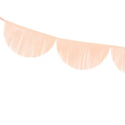 Scalloped Fringe Garland - Peach