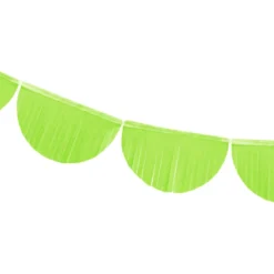 Scallop Fringe Garland - Lime Green