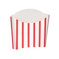 Unique Red White Striped Snack Scoop (8 Pack)
