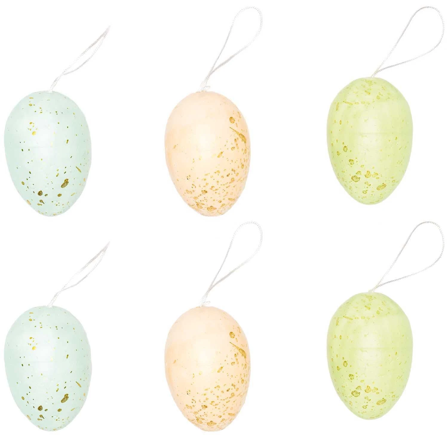 Pastel & Gold Speckled Hanging Eggs - Image 3