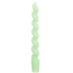 Spiral Candle - Mint 18cm
