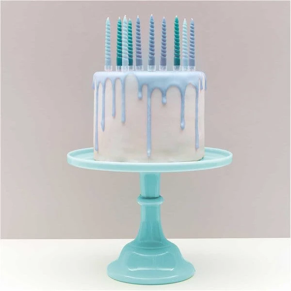 10 Spiral Candles Mix - Smokey Rose 10cm - Image 4