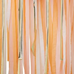 Ginger Ray Streamer Backdrop - Peach Sorbet
