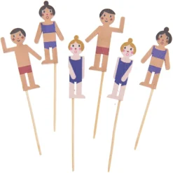 Wooden Picks - Swimmers