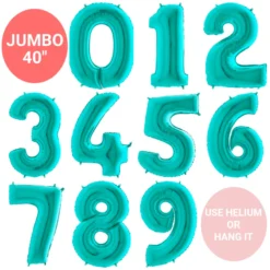 Giant Balloon Numbers - Tiffany 40"