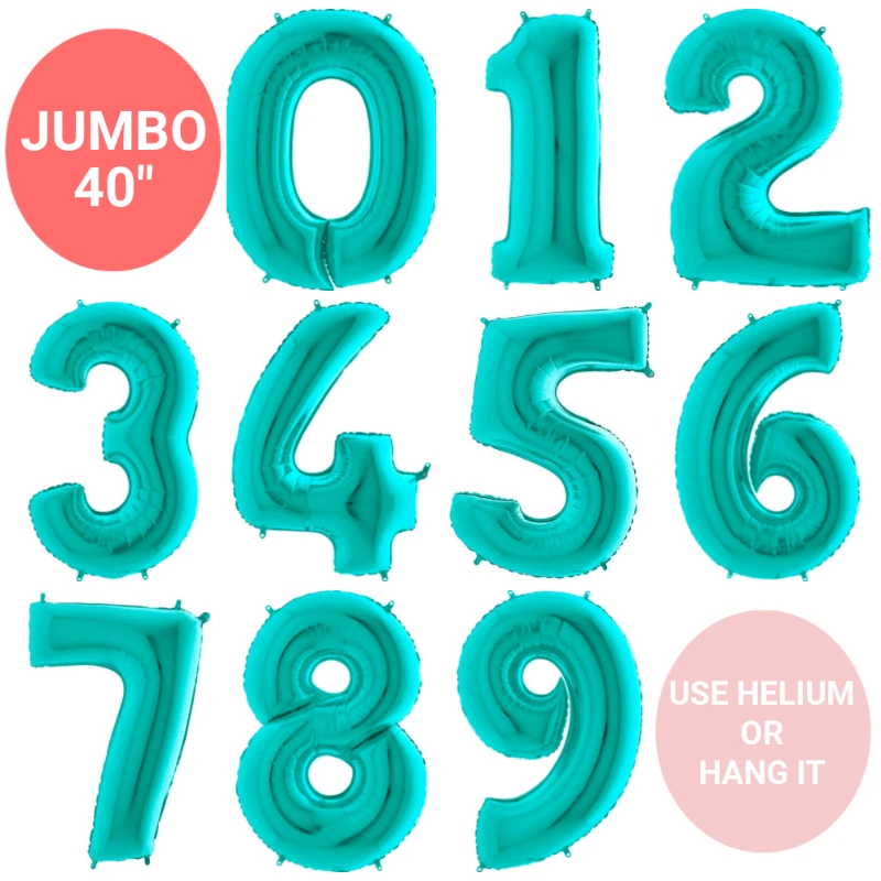 Giant Balloon Numbers - Tiffany 40"