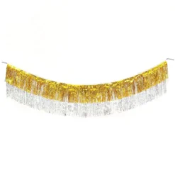 Layered Fringe Garland - Gold & Silver
